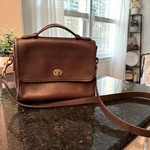 COACH VINTAGE Court Bag 9870 - Mahogany